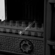 FRS-011 Fire Stove Sirius Maxi Fırınlı 3 Camlı Döküm Soba Yüksek Veriml Odun Kömür Sobası