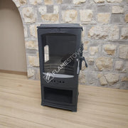 Fire Stove Lodi Yan Camlı Çift Yanmalı A Sınıfı Odunluklu Çelik Şömine Soba