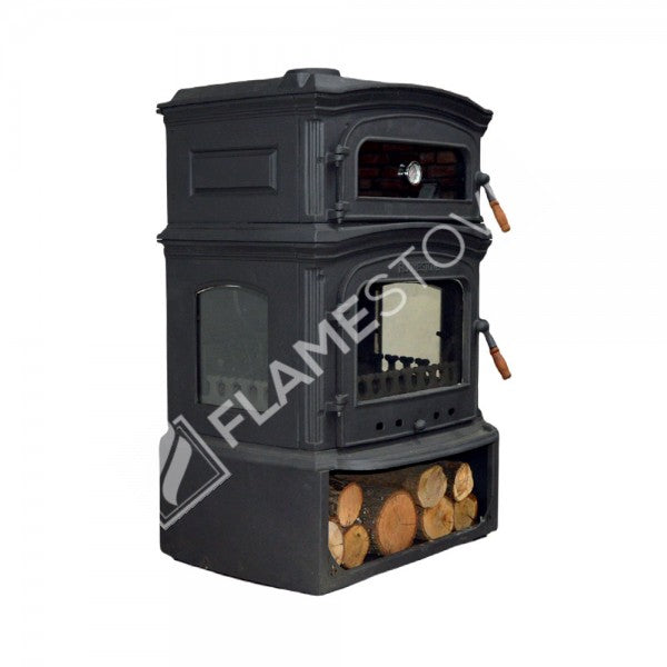 Altara Lux Premium Style Döküm Soba, 18 kW, Yüksek Verimli, Fırınlı, Çift Yanmalı