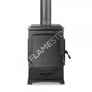 Fire Stove Lodi Üç Camlı Yan Yüklemeli Şömine Soba, Yüksek Verimli Odun/Kömür Sobası