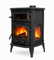 FRS-012 Fire Stove Sirius Maxi 4 Fırınlı Döküm Soba: Yüksek Verimli Odun Kömür Isıtıcı
