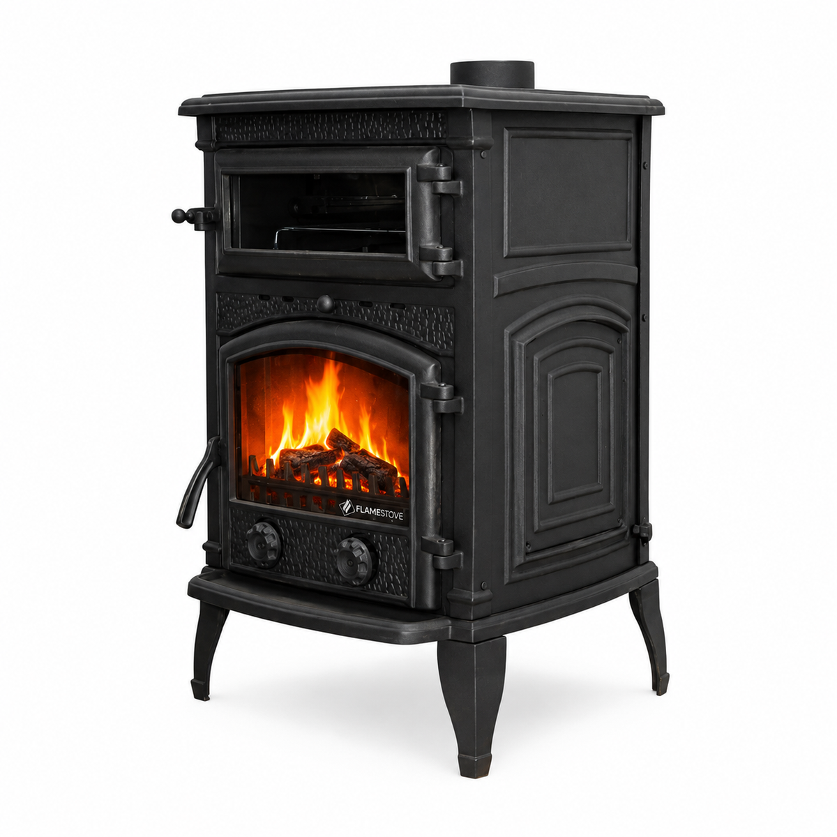 FRS-013 Fire Stove Sirius Mega Fırınlı Döküm Soba: Yüksek Verimli Odun Kömür Sobası