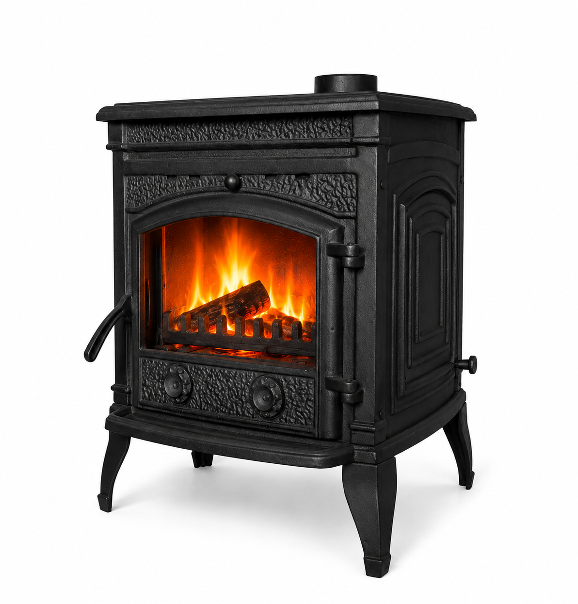 FRS-016 Fire Stove Sirius Star Yüksek Verimli Pik Döküm Odun Kömür Sobası FRS-016