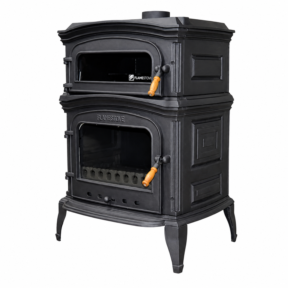 FRS-033 Fire Stove Altara Premium Döküm Soba, Yüksek Verimli Fırınlı Odun Kömür Sobası