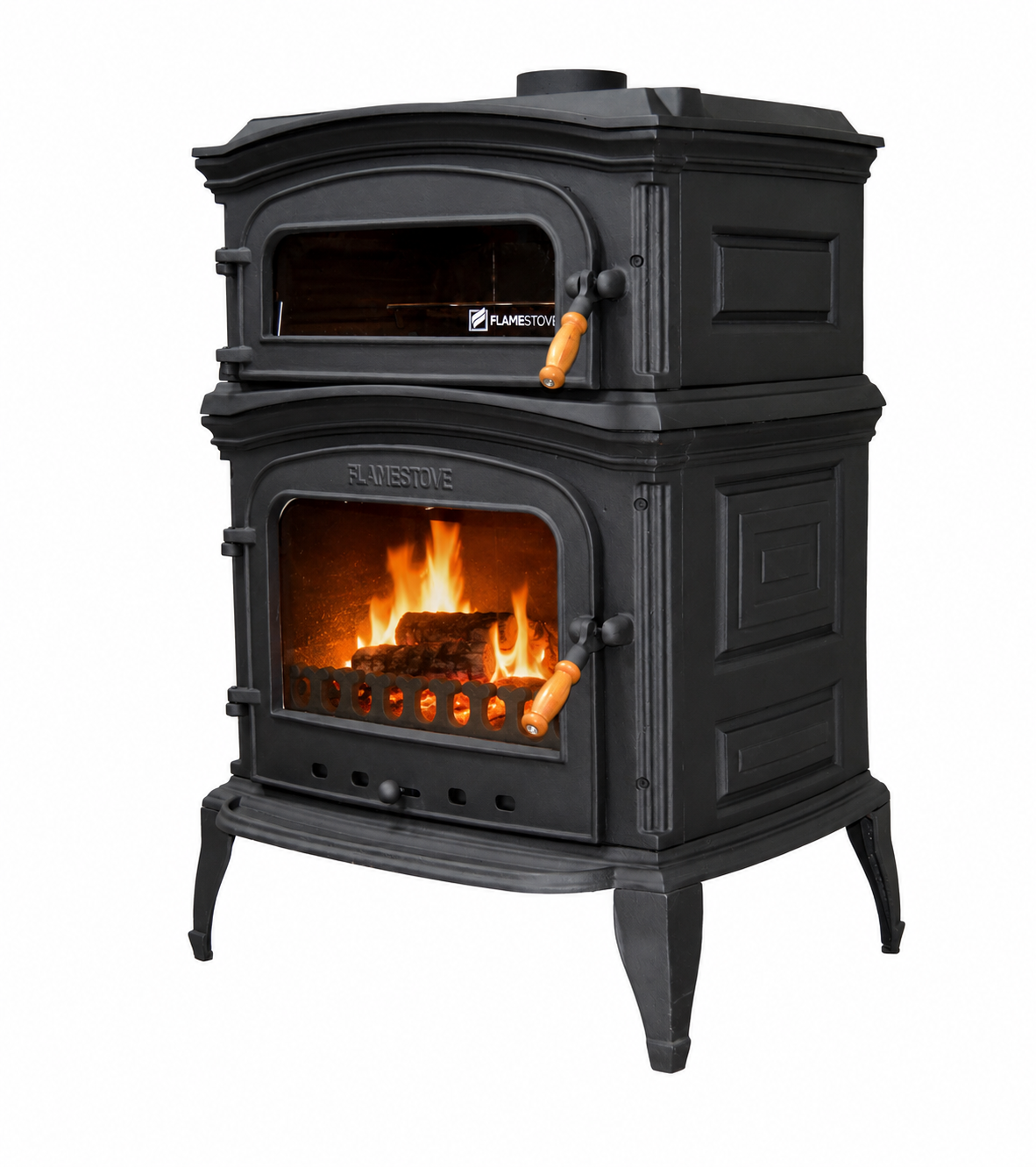 FRS-033 Fire Stove Altara Premium Döküm Soba, Yüksek Verimli Fırınlı Odun Kömür Sobası