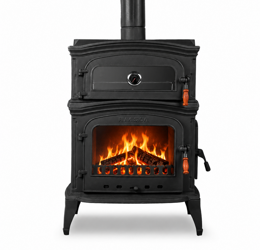 FRS-034YK Fire Stove ALTARA LÜX PREMİUM YK Döküm Soba | Fırınlı ve Çift Yanmalı