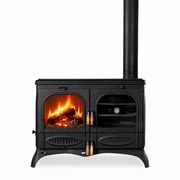 FRS-065 Fire Stove Palmiye Yatay 3 Katlı Döküm Kuzineli Soba: Çift Yanmalı