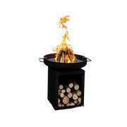 FRS-604 Fire Cook 60cm ST37 Çelik Derin Hazneli Dış Mekan Ateş Çukuru Barbekü
