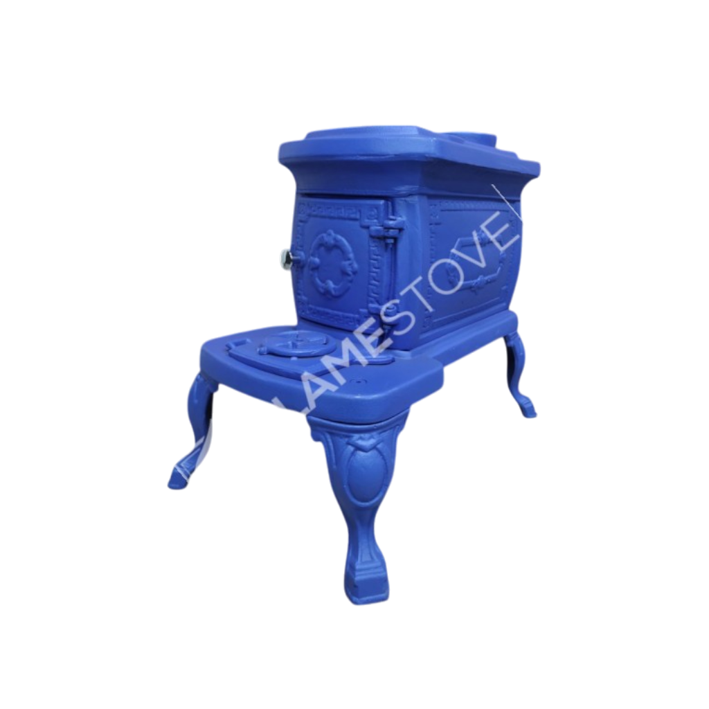 FRS-059M Fire Stove Nostalji Fransız Pik Döküm Soba: Odun Kömür Yakıtlı, 25m² Isıtma