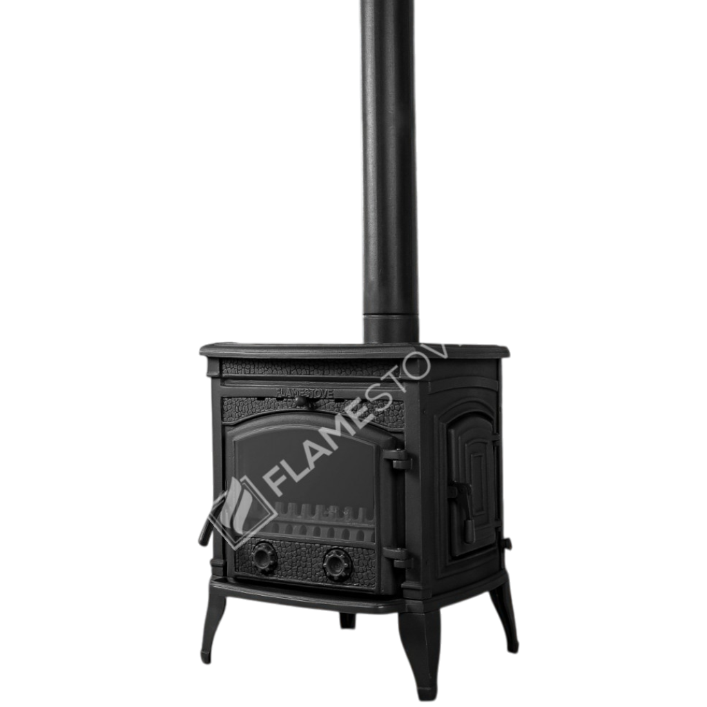 FRS-016YK Fire Stove Sirius Star Yan Kapaklı Döküm Soba: Yüksek Verimli, A Sınıfı Odun Kömür. FRS-16YK
