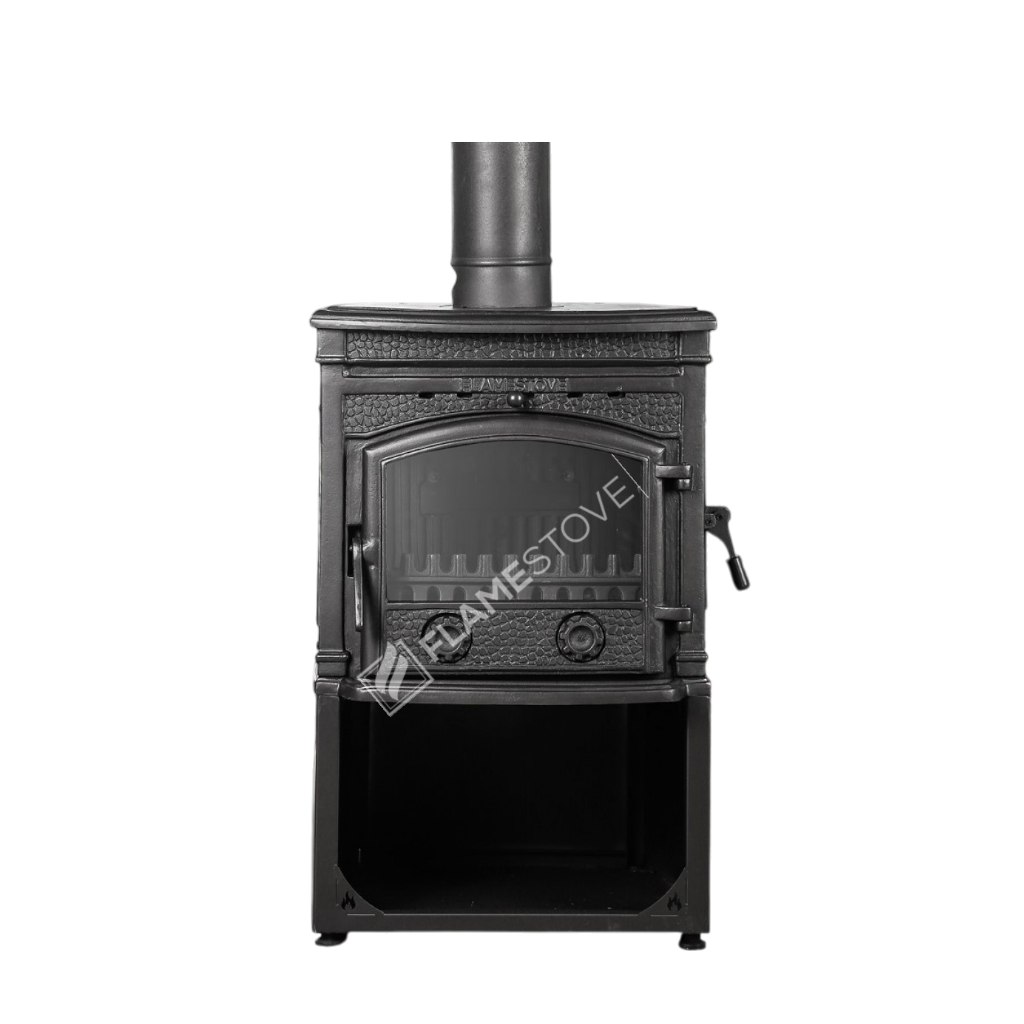 FRS-014YKST Fire Stove Sirius Ultra Yan Kapaklı Odun Hazneli Döküm Soba, Yüksek Verimli Isıtma Çözümü.