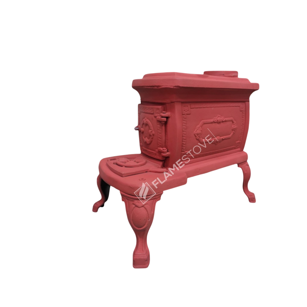 FRS-059K Fire Stove Nostalji Fransız Pik Döküm Soba, Yüksek Verimli Odun Kömür Yakıtlı Isıtıcı.