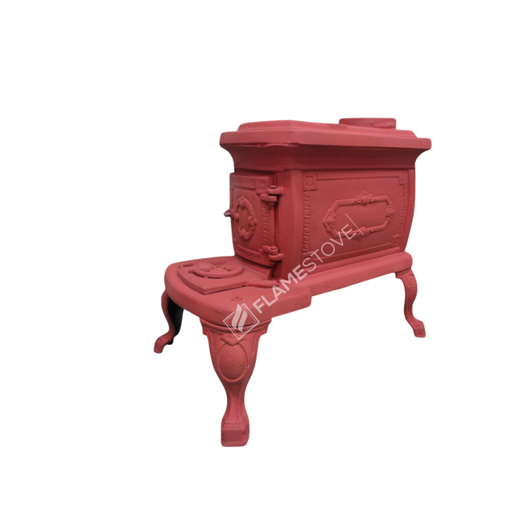 FRS-059K Fire Stove Nostalji Fransız Pik Döküm Soba, Yüksek Verimli Odun Kömür Yakıtlı Isıtıcı.