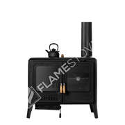 FRS-061 Fire Stove Troy Yatay Kuzineli Döküm Soba, Çift Fırnlı Yüksek Verimli Odun Kömür Sobası